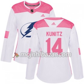 Dresovi Tampa Bay Lightning Chris Kunitz 14 Adidas 2017-2018 Bijela Narančasta Fashion Authentic - Ženska